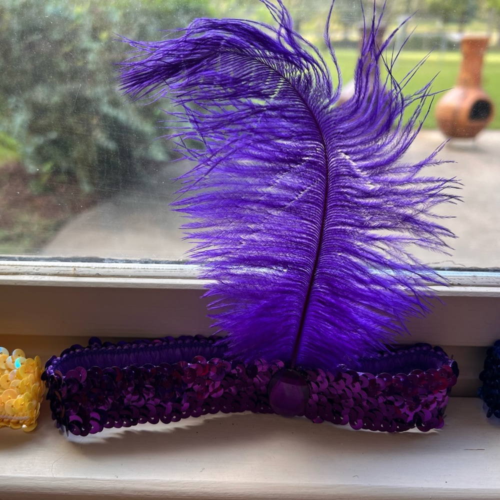 1920’s Purple flapper headdress
